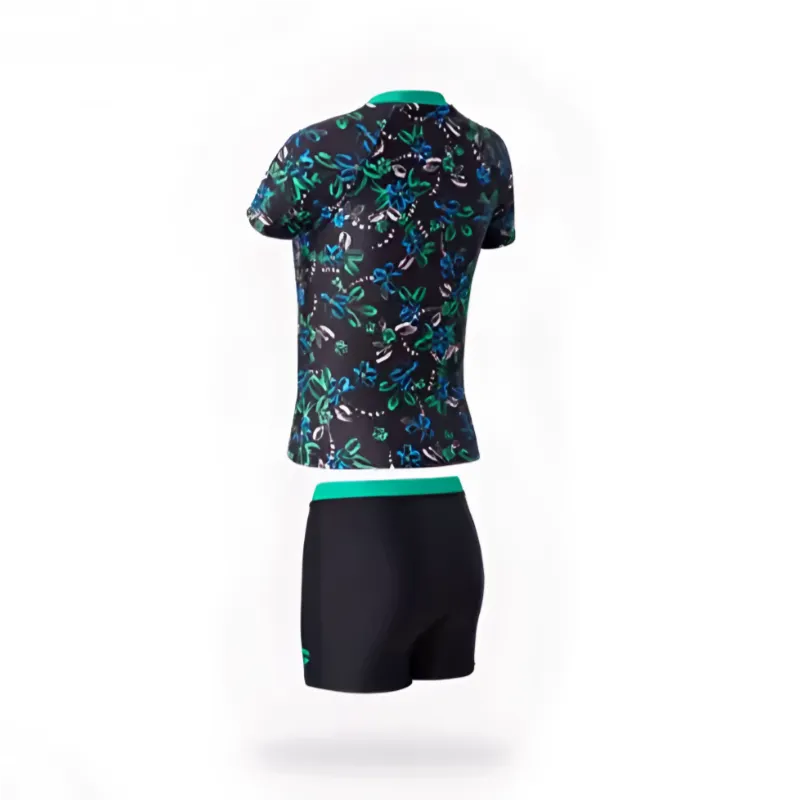 Arena Floral World Collection Two Piece Swimsuit Women's Black-5