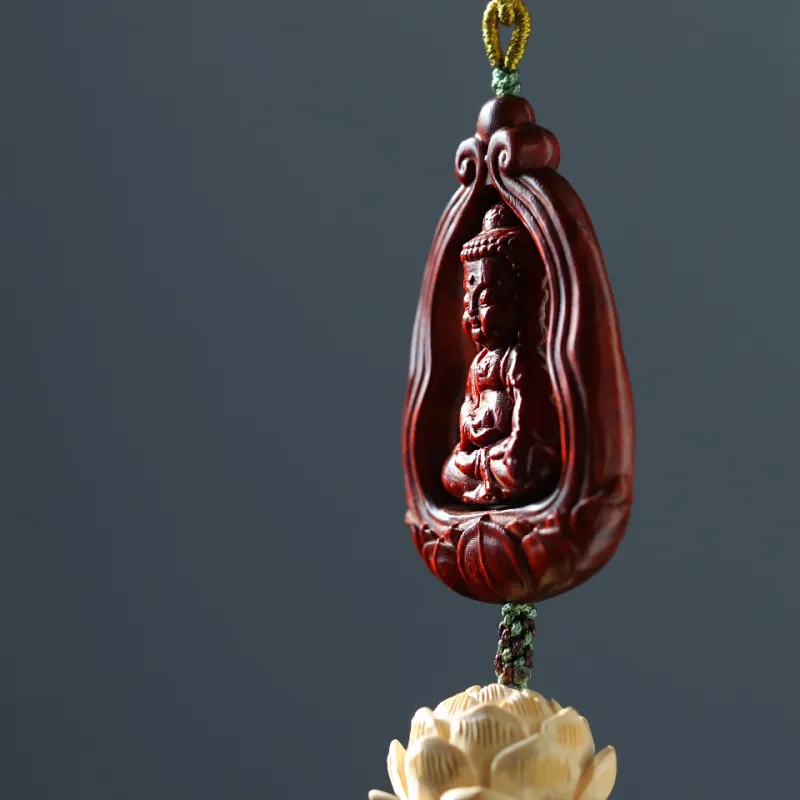 FANGYUANXIAOFU Rosewood Pendants Unisex-3