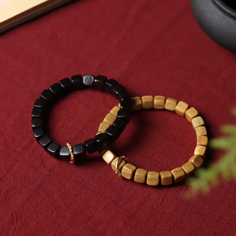 FANGYUANXIAOFU African Blackwood Bracelets Unisex-3