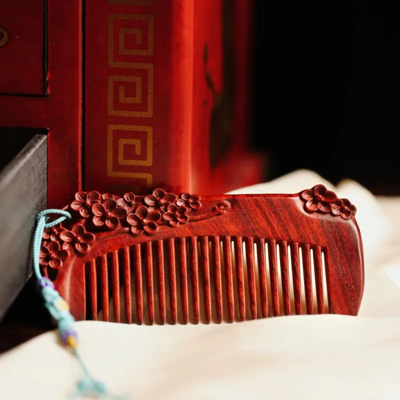 FANGYUANXIAOFU Rosewood Wooden Comb Women's-7
