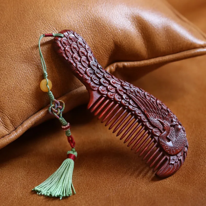 FANGYUANXIAOFU Rosewood Wooden Comb Women's-1