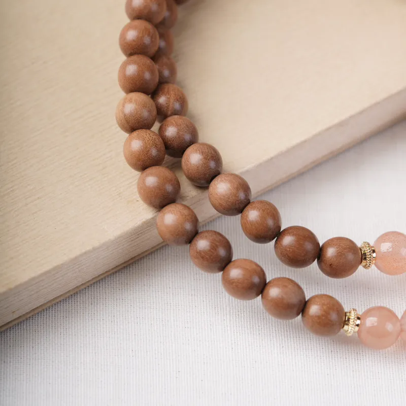 FANGYUANXIAOFU Laoshan Sandalwood Fragrance Bracelets Unisex-5