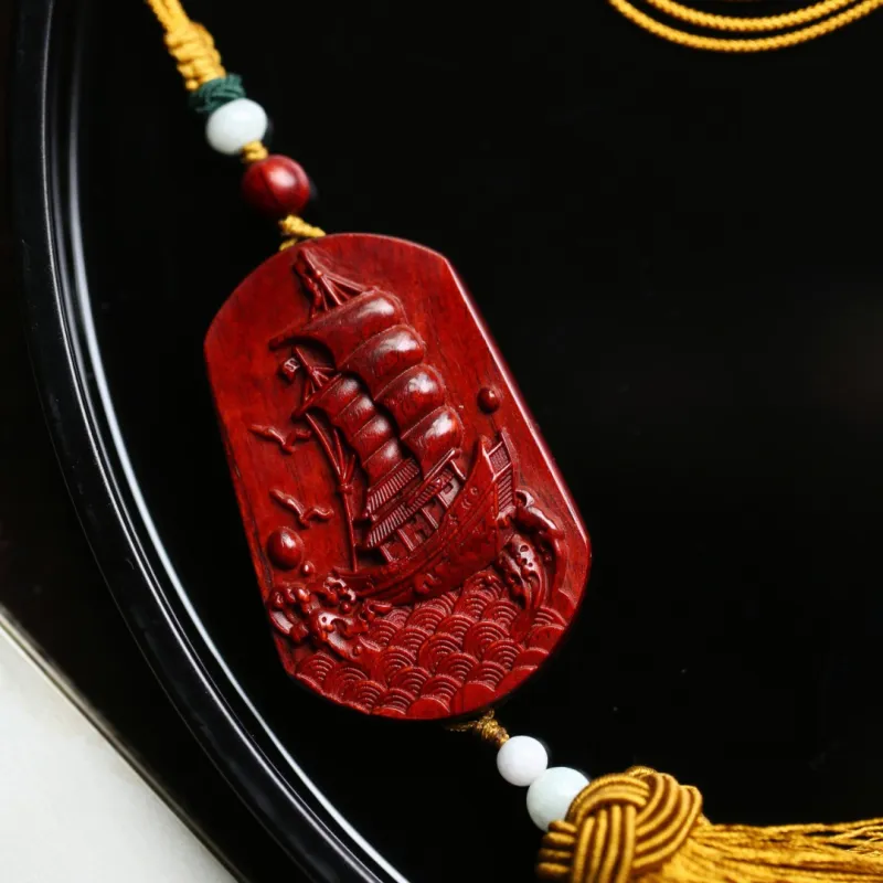 FANGYUANXIAOFU Rosewood Pendants Unisex-7