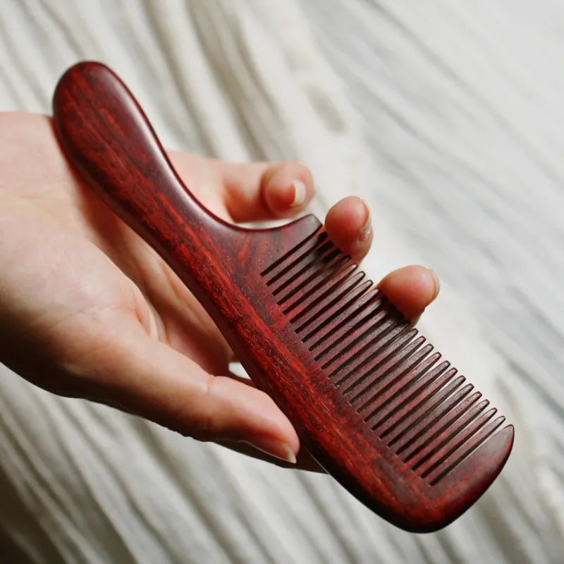 FANGYUANXIAOFU Rosewood Wooden Comb Women's-6