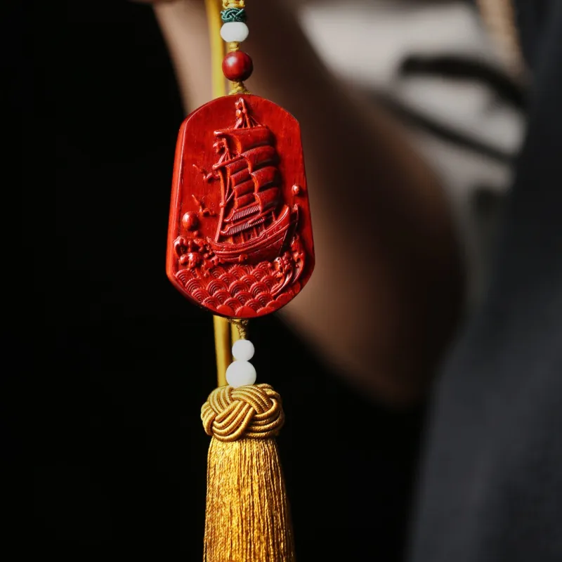 FANGYUANXIAOFU Rosewood Pendants Unisex-5