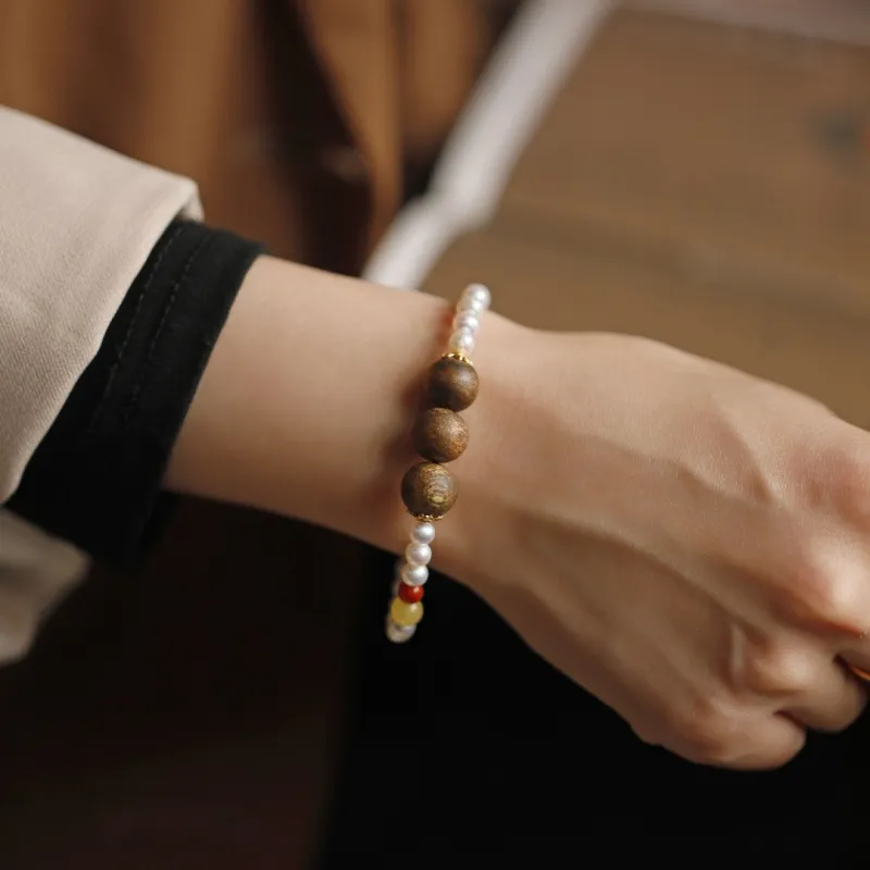 FANGYUANXIAOFU Auspicious Year Of The Snake Kyara Bracelets Unisex-7