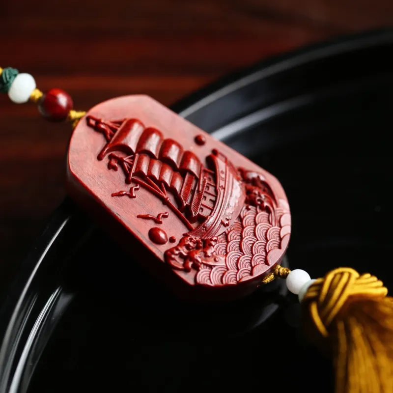 FANGYUANXIAOFU Rosewood Pendants Unisex-2