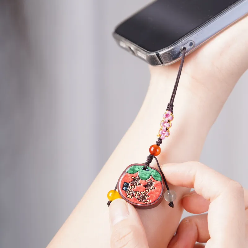 FANGYUANXIAOFU Pterocarpus Pendants Unisex-2
