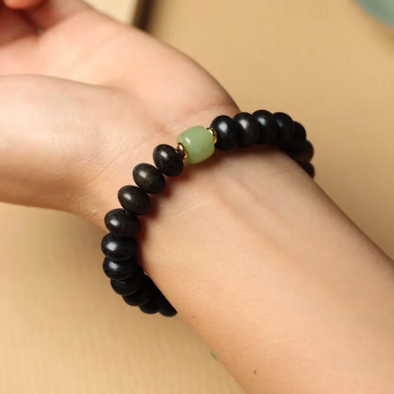 FANGYUANXIAOFU African Blackwood Bracelets Unisex-5