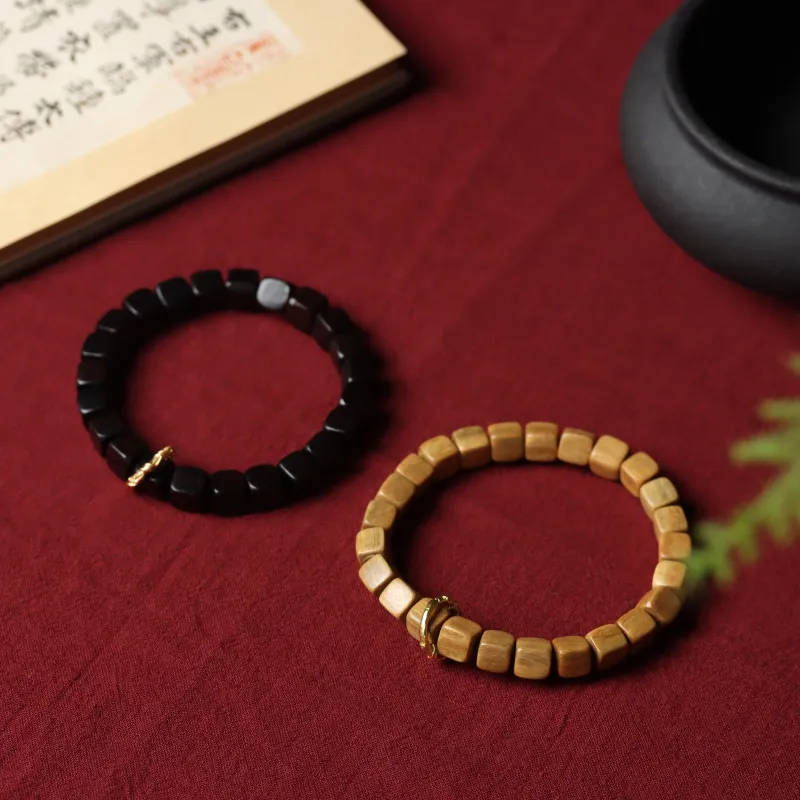 FANGYUANXIAOFU African Blackwood Bracelets Unisex-4