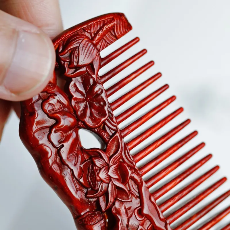 FANGYUANXIAOFU Rosewood Wooden Comb Women's-3