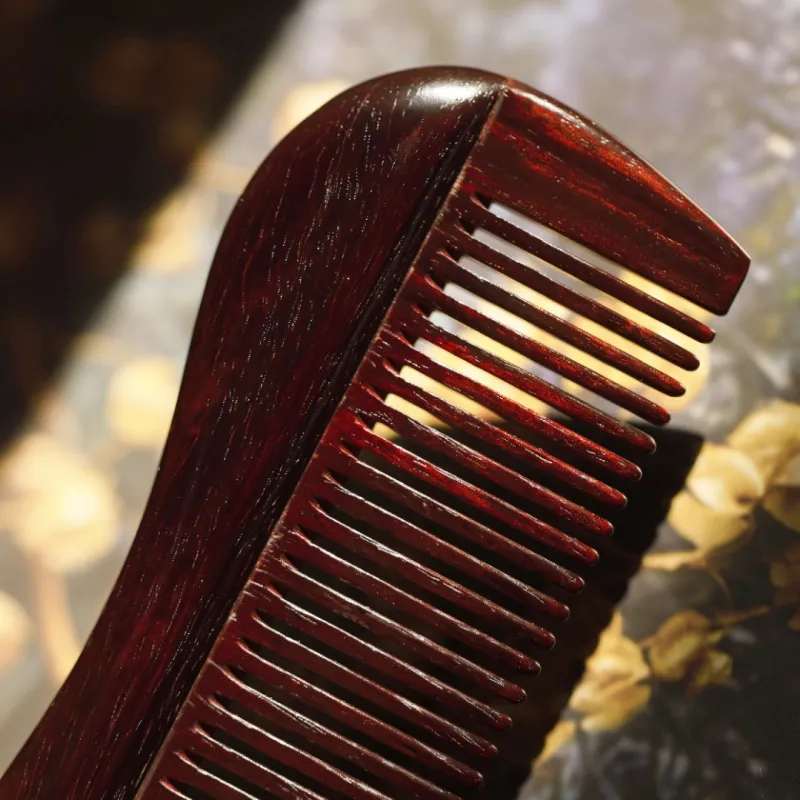 FANGYUANXIAOFU Rosewood Wooden Comb Women's-5