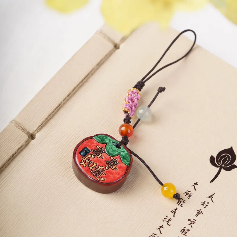 FANGYUANXIAOFU Pterocarpus Pendants Unisex-1