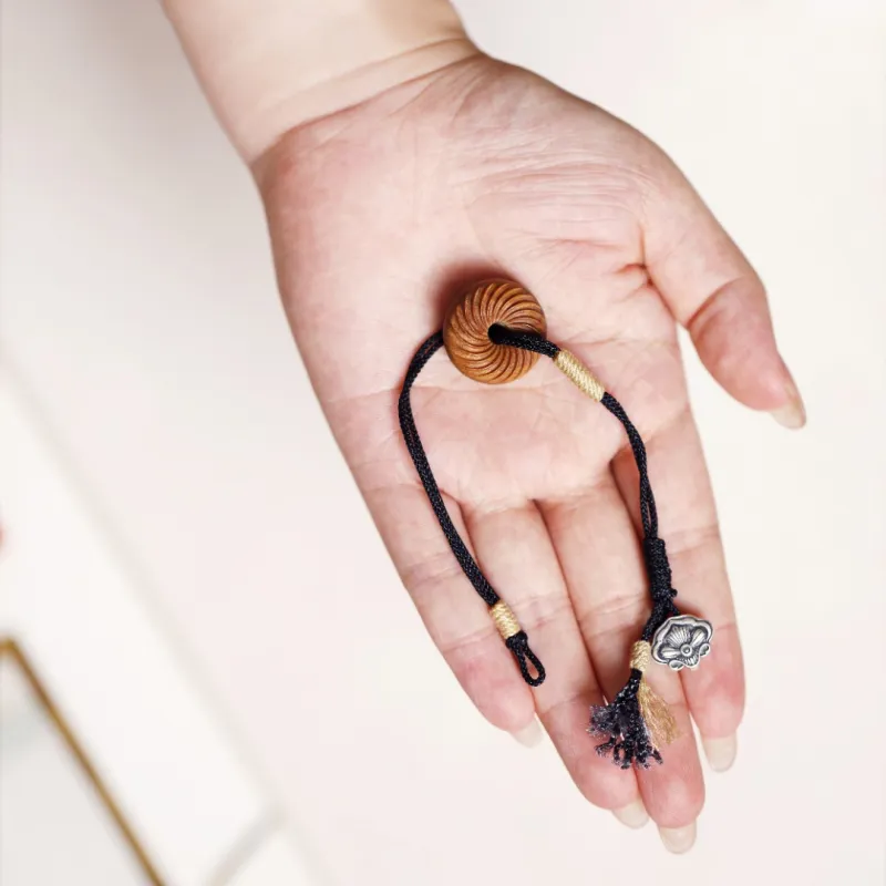 FANGYUANXIAOFU Laoshan Sandalwood Fragrance Bracelets Women's-5