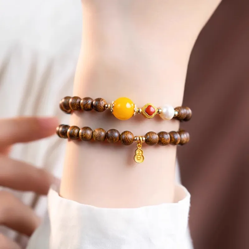 FANGYUANXIAOFU Kyara Wooden Bracelets Women's-3
