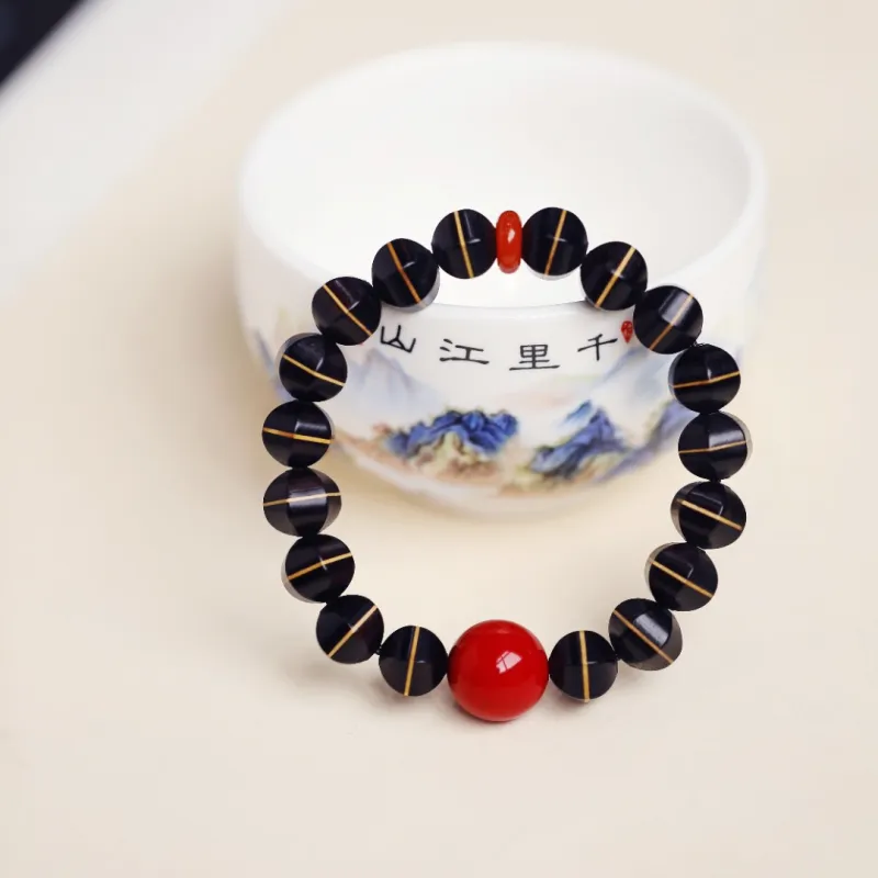 FANGYUANXIAOFU African Blackwood Bracelets Unisex-1