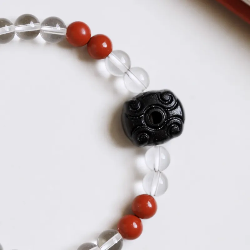 FANGYUANXIAOFU Rosewood Single Wrap, Beaded Bracelet Women's-2