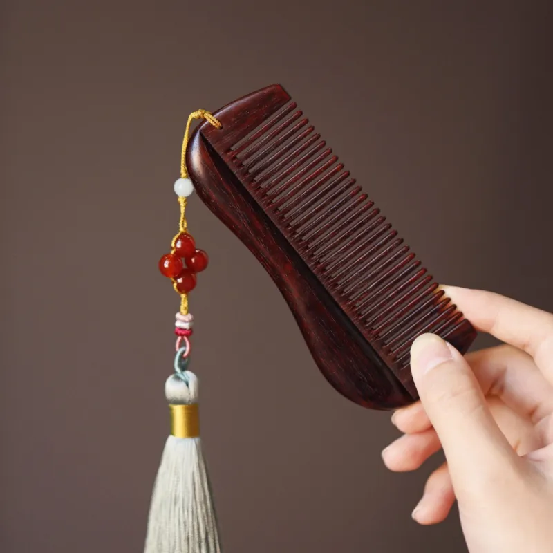 FANGYUANXIAOFU Rosewood Wooden Comb Women's-1