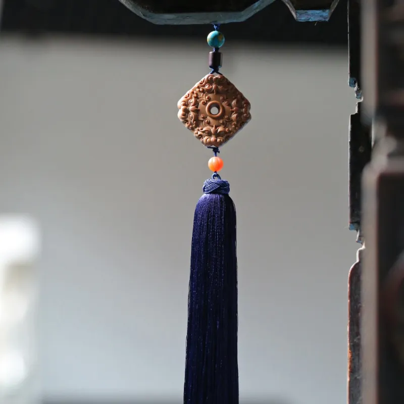 FANGYUANXIAOFU Laoshan Sandalwood Pendants Unisex-1