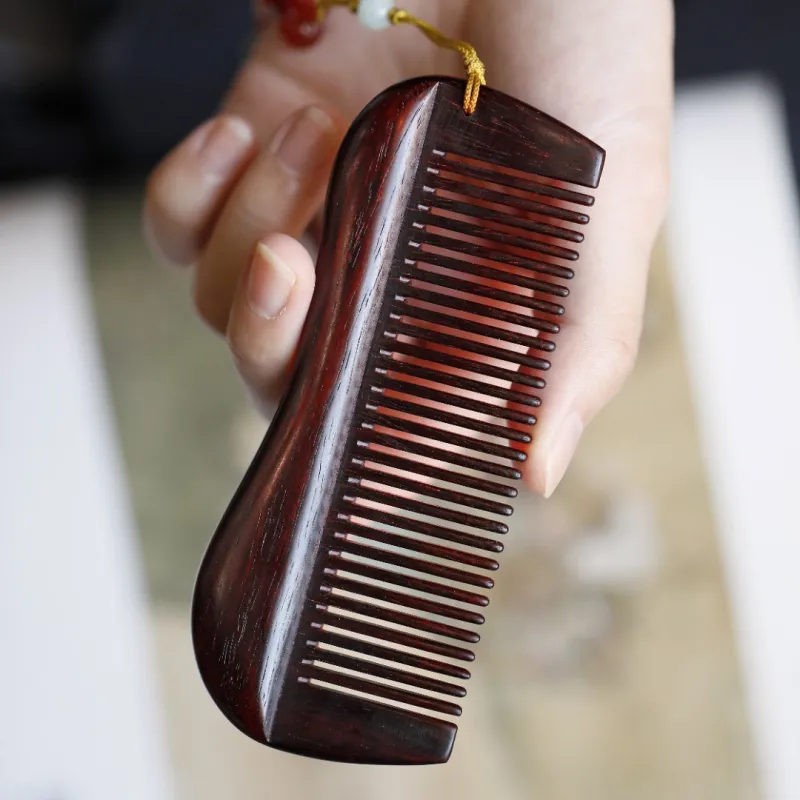 FANGYUANXIAOFU Rosewood Wooden Comb Women's-2