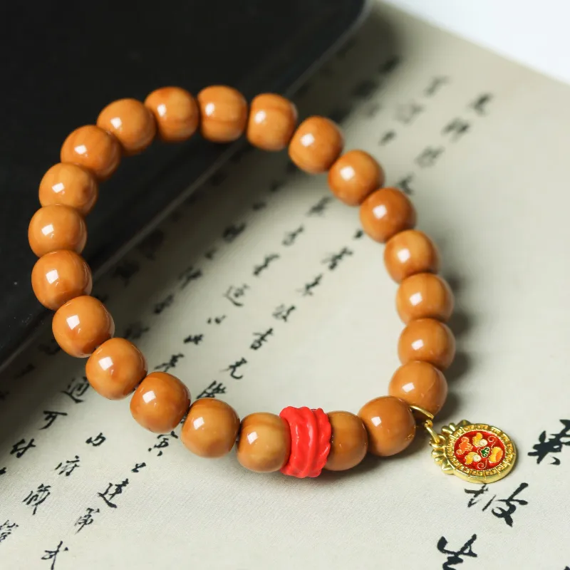 FANGYUANXIAOFU Monkey Head Walnut Bracelets Unisex-5