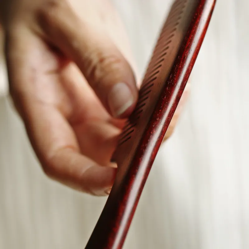 FANGYUANXIAOFU Rosewood Wooden Comb Women's-4