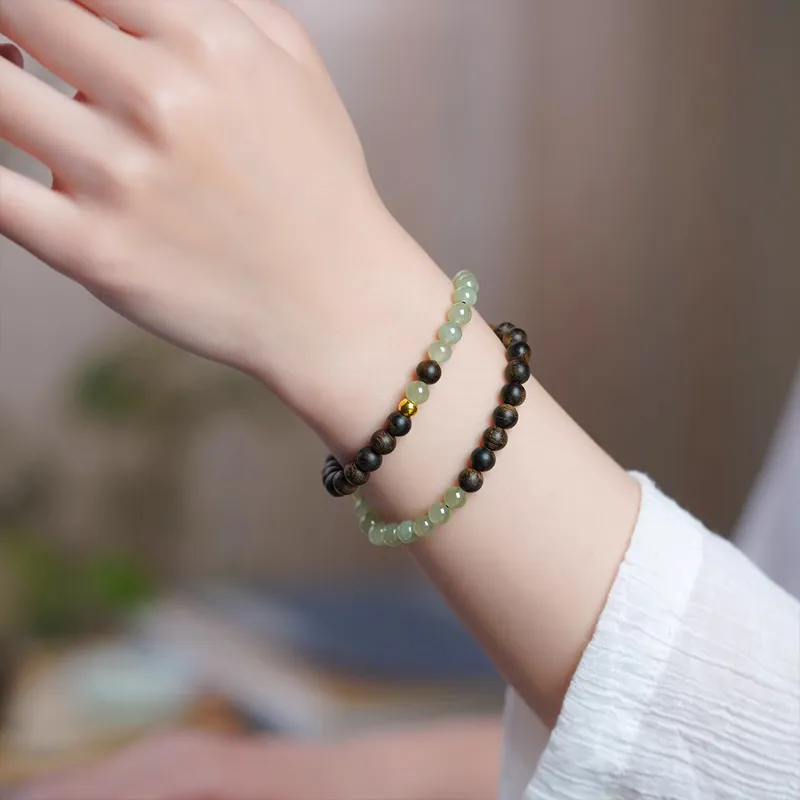 FANGYUANXIAOFU Fragrance Enhancer, Agarwood Bracelets Women's-4