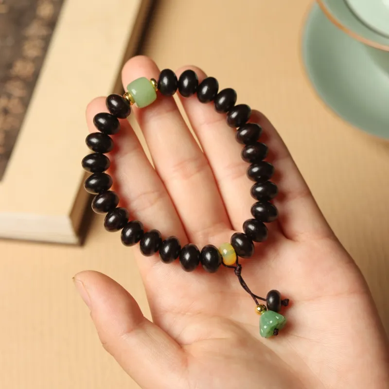 FANGYUANXIAOFU African Blackwood Bracelets Unisex-2