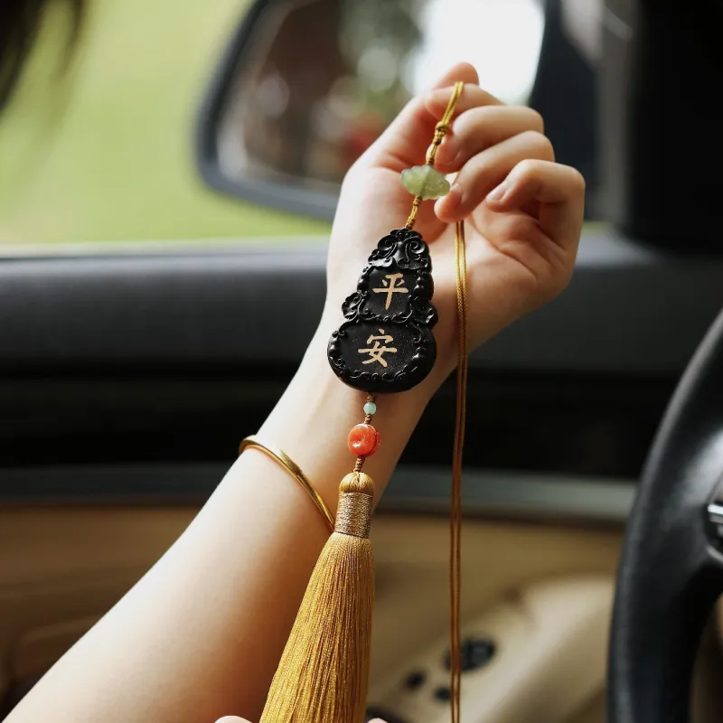 FANGYUANXIAOFU African Blackwood Wooden Products Pendants Unisex-5