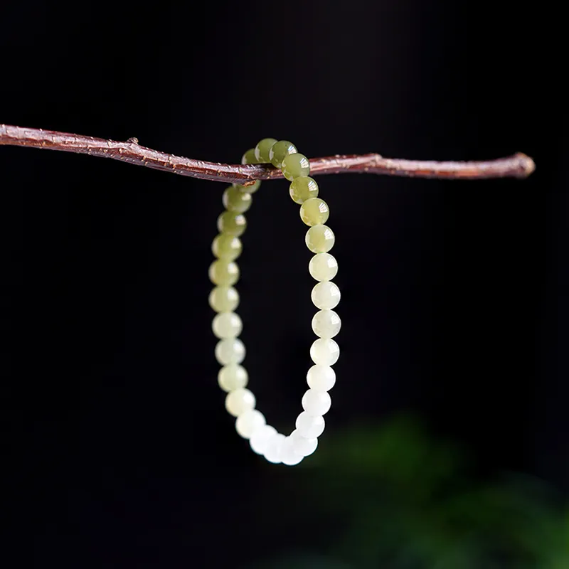FANGYUANXIAOFU Hetian Jade Bracelets Green Jade Women's-6