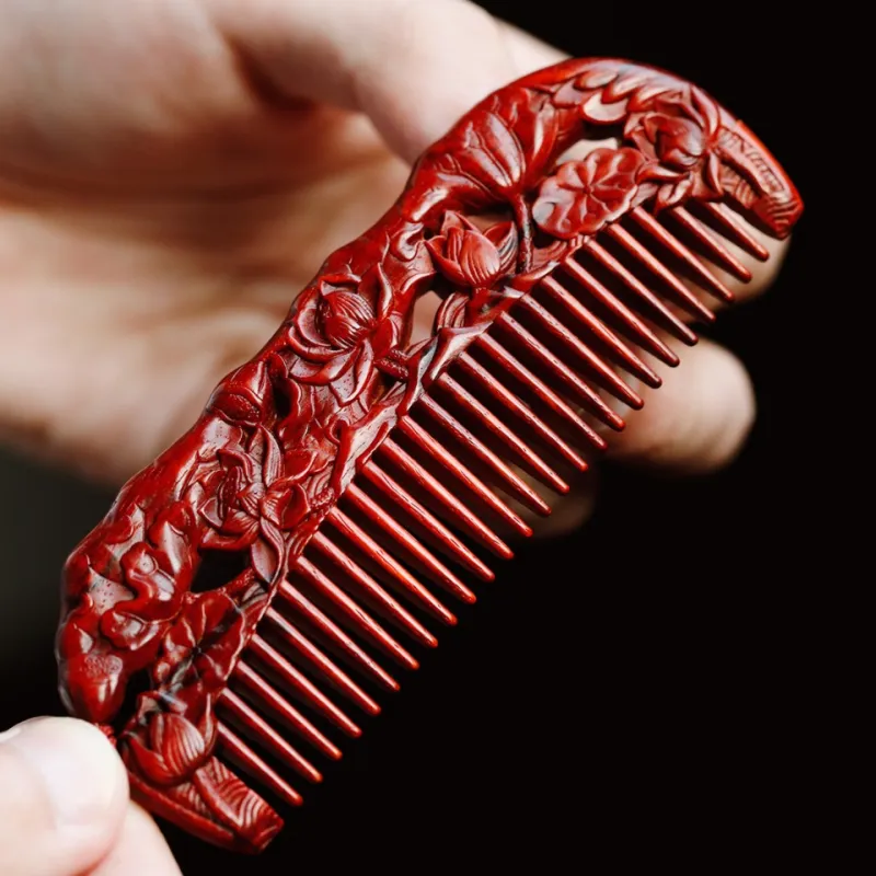 FANGYUANXIAOFU Rosewood Wooden Comb Women's-6