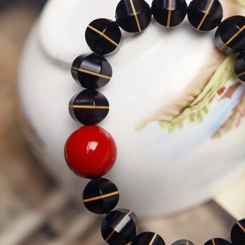 FANGYUANXIAOFU African Blackwood Bracelets Unisex-7