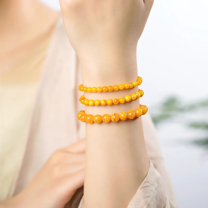 FANGYUANXIAOFU Beeswax Bracelets Women's-6