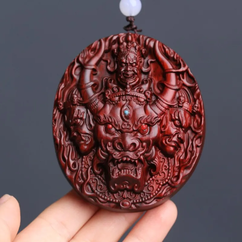 FANGYUANXIAOFU Pterocarpus Pendants Unisex-3