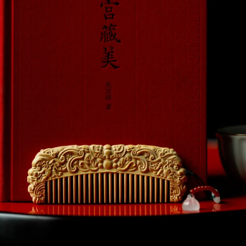 FANGYUANXIAOFU Boxwood Wooden Comb Women's-4