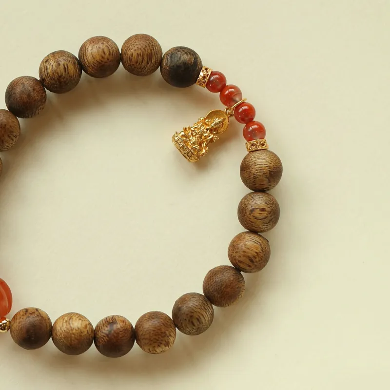 FANGYUANXIAOFU Auspicious Year Of The Snake Green Kyara Bracelets Unisex-5