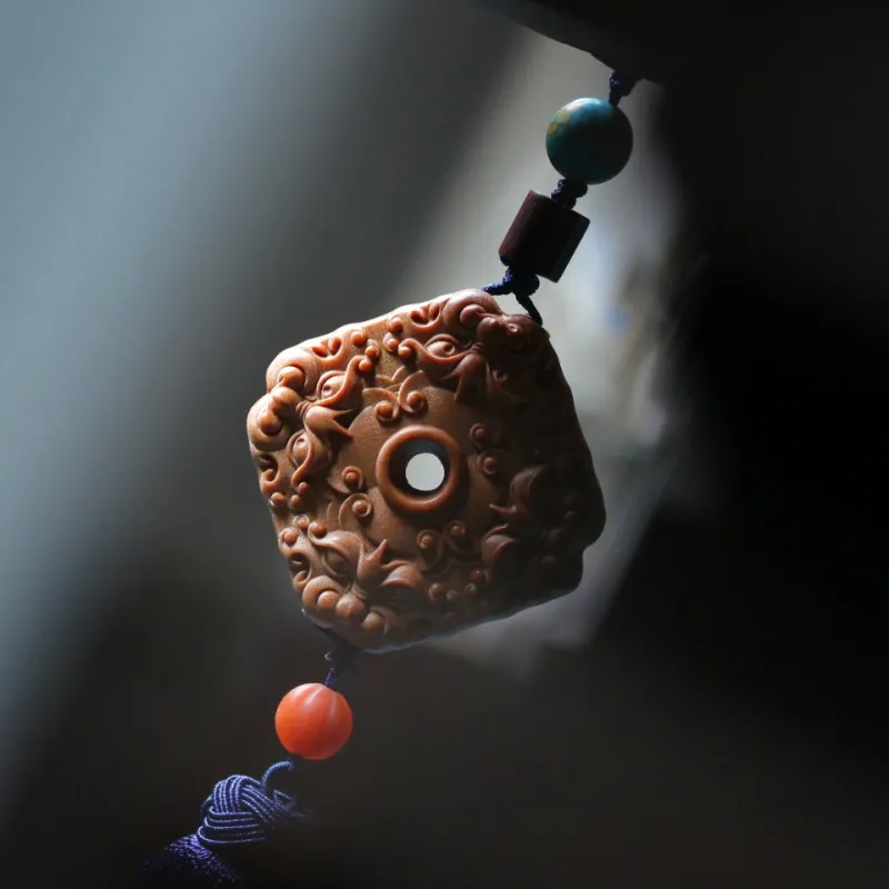 FANGYUANXIAOFU Laoshan Sandalwood Pendants Unisex-3