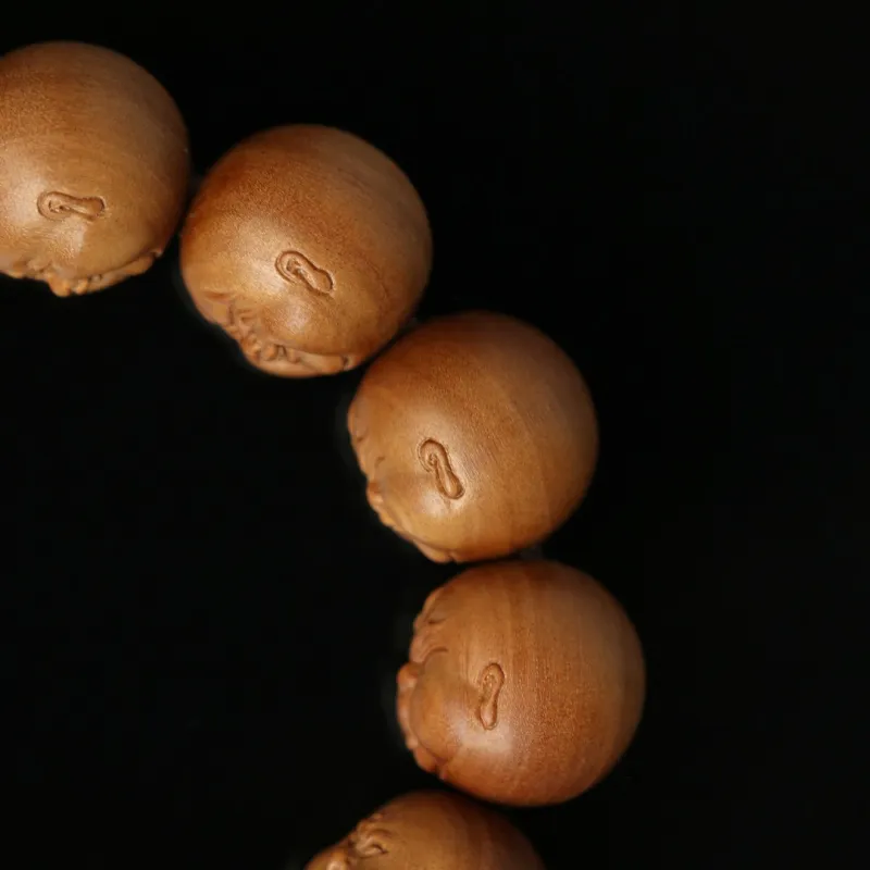 FANGYUANXIAOFU Laoshan Sandalwood Precious Wood Bracelets Men's-6