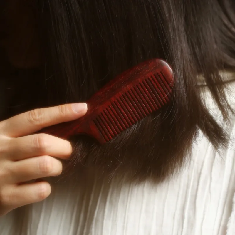 FANGYUANXIAOFU Rosewood Wooden Comb Women's-7