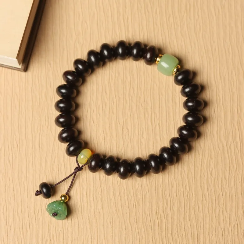 FANGYUANXIAOFU African Blackwood Bracelets Unisex-3