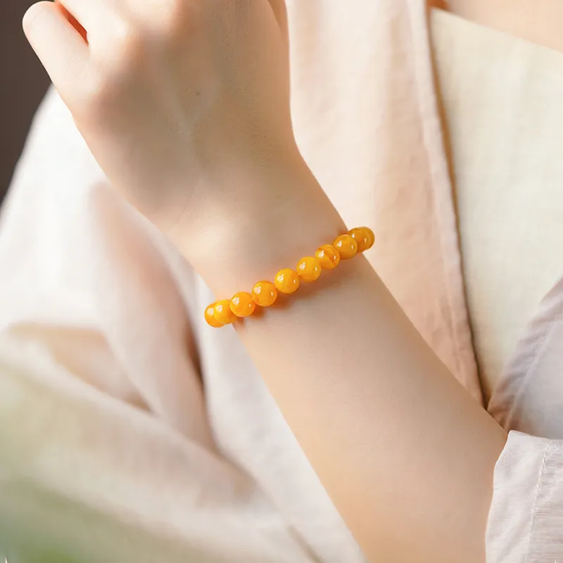 FANGYUANXIAOFU Beeswax Bracelets Women's-14