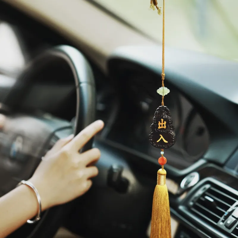 FANGYUANXIAOFU African Blackwood Wooden Products Pendants Unisex-7