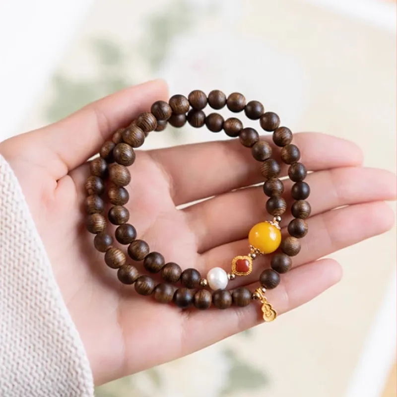 FANGYUANXIAOFU Kyara Wooden Bracelets Women's-2