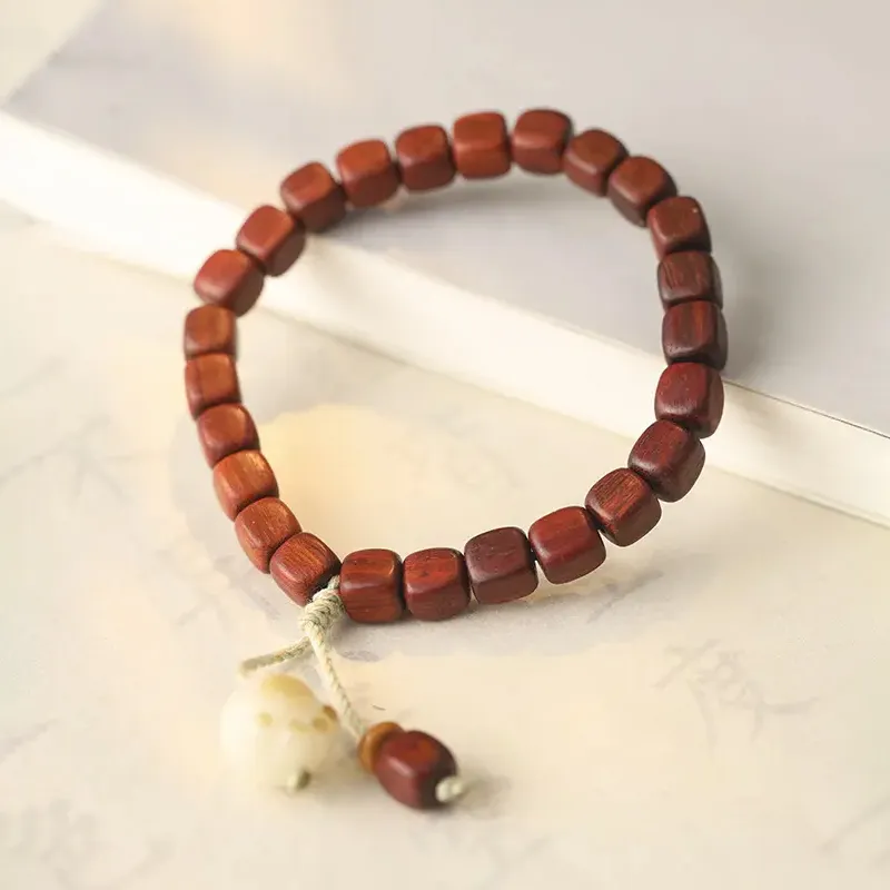 FANGYUANXIAOFU Pterocarpus Bracelets Unisex-1