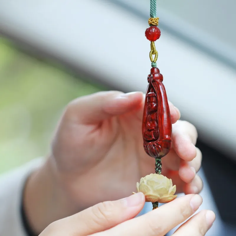 FANGYUANXIAOFU Rosewood Pendants Unisex-7