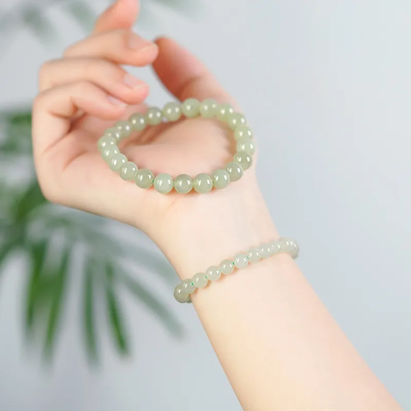 FANGYUANXIAOFU Hetian Jade Bracelets Green Jade Unisex-3