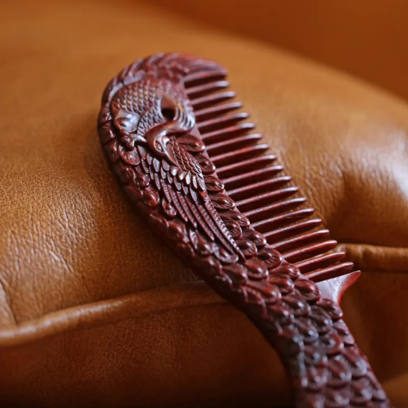 FANGYUANXIAOFU Rosewood Wooden Comb Women's-2