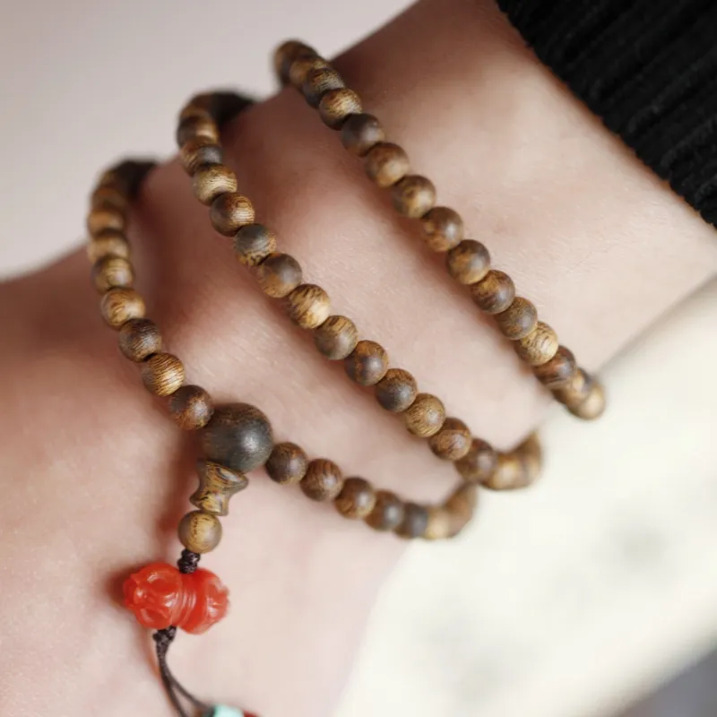FANGYUANXIAOFU Green Kyara Wooden Bracelets Unisex-7
