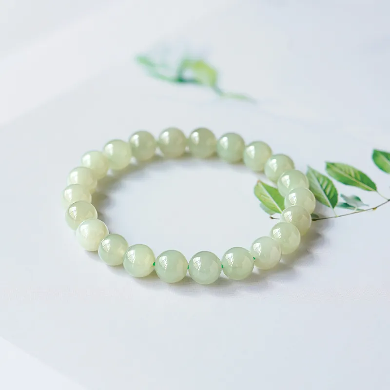 FANGYUANXIAOFU Hetian Jade Bracelets Green Jade Unisex-9