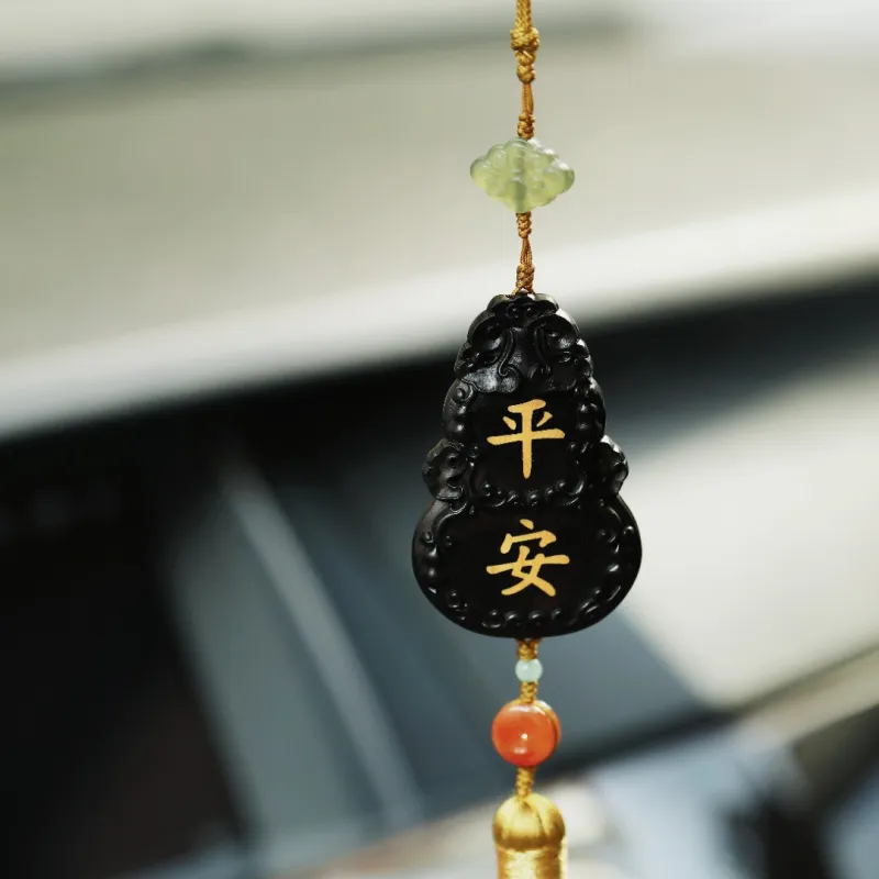 FANGYUANXIAOFU African Blackwood Wooden Products Pendants Unisex-6